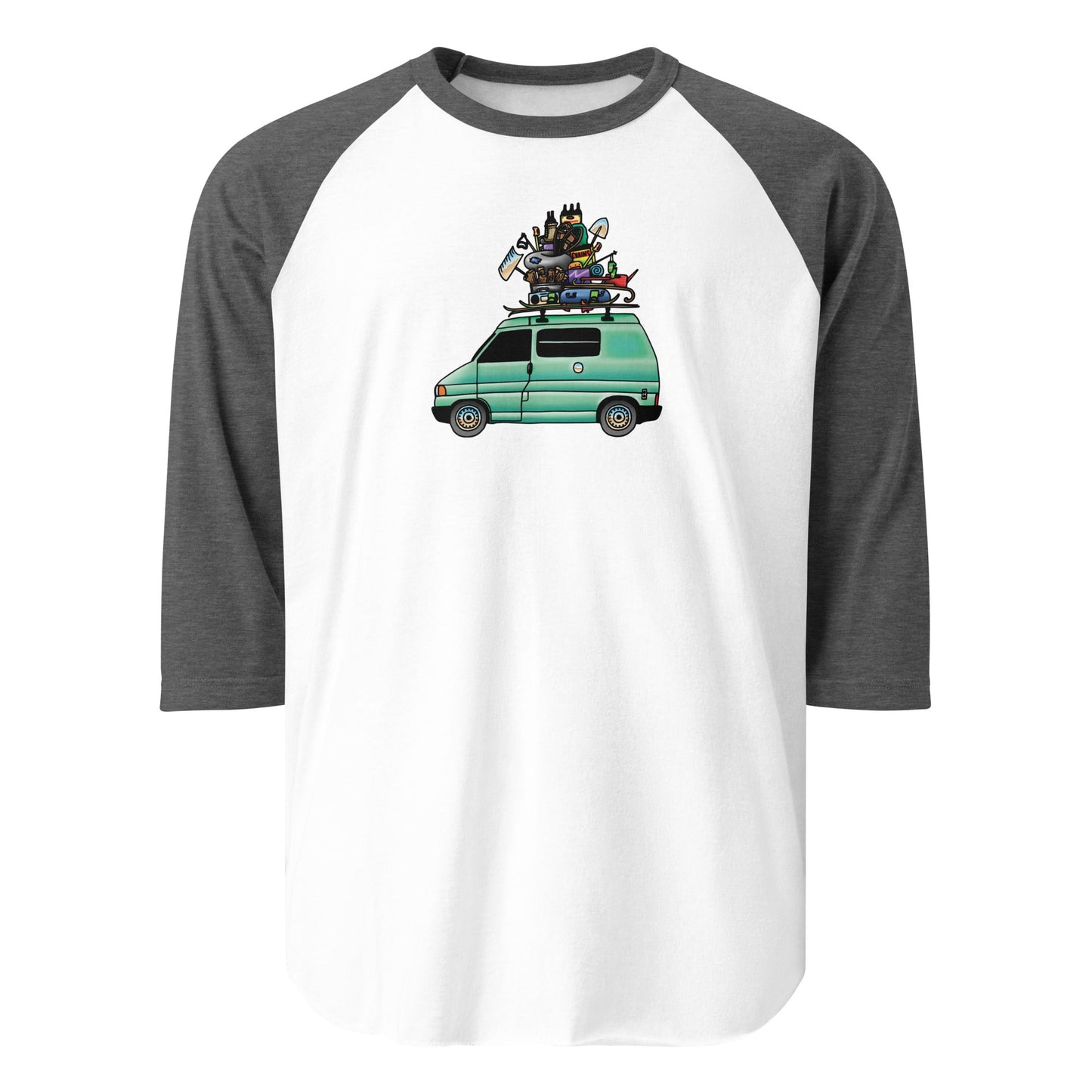 RAD Eurovan Raglan Baseball T-Shirt