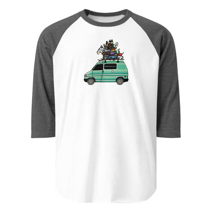 RAD Eurovan Raglan Baseball T-Shirt