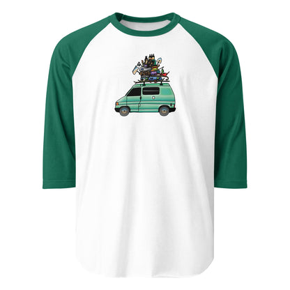 RAD Eurovan Raglan Baseball T-Shirt