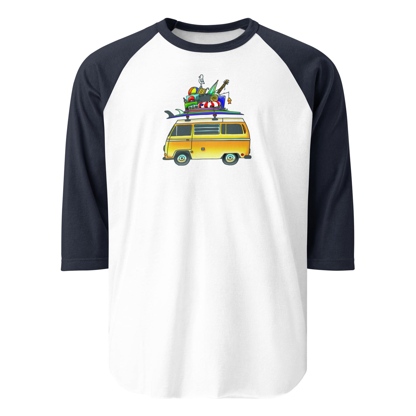 RAD Bus Raglan Baseball T-Shirt