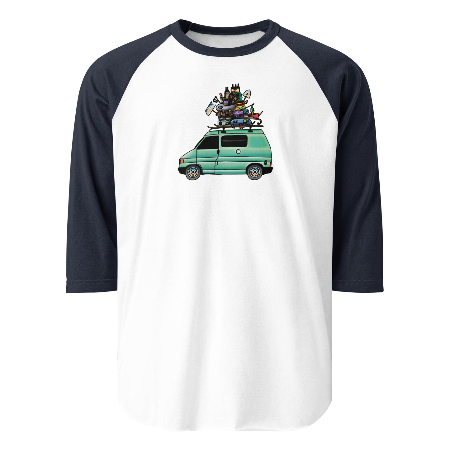 RAD Eurovan Raglan Baseball T-Shirt
