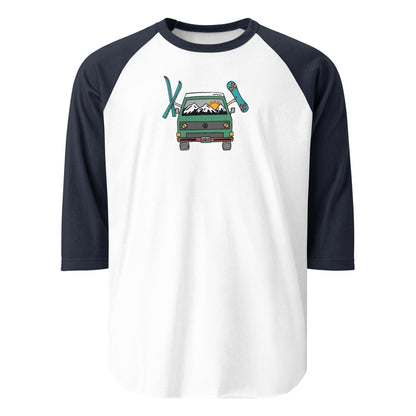 Shred Van Raglan Baseball T-Shirt
