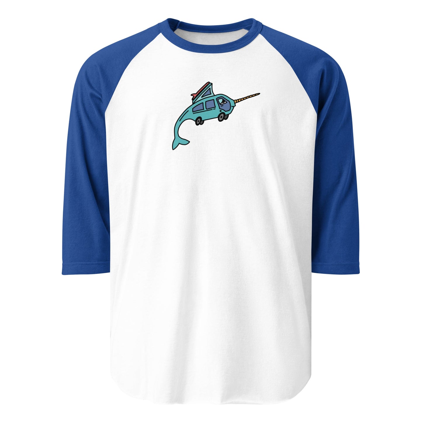 Narwhal Ned Raglan Baseball T-Shirt