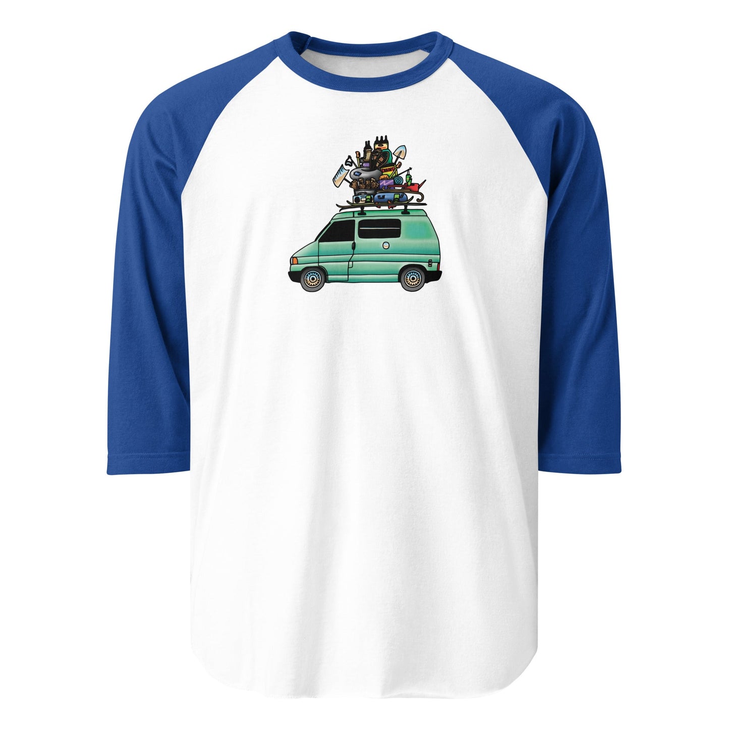 RAD Eurovan Raglan Baseball T-Shirt