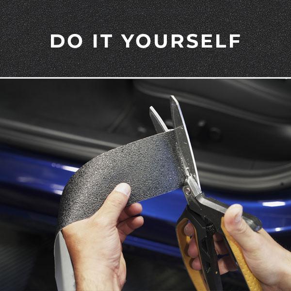 STEProtect Car Door Jamb Guard and Sill Protector | Black Adhesive DIY Kit