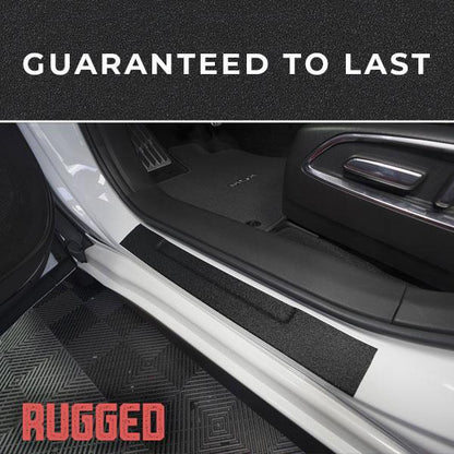 STEProtect Car Door Jamb Guard and Sill Protector | Black Adhesive DIY Kit