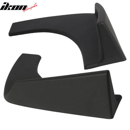 Universal Fitment Textured Black Front Rear Bumper Lip Splitters PP