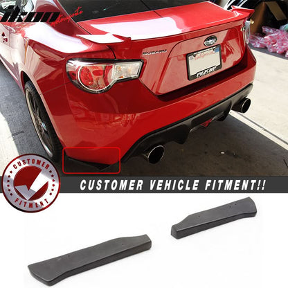 12.5" x 2.5" Universal GT Style Rear Bumper Lip Spats Splitters PU