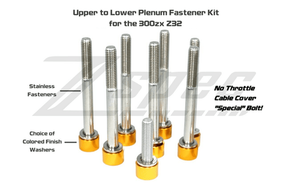 ZSPEC Upper-to-Lower Plenum Fasteners for 90-96 Nissan 300zx Z32 w/o Throttle Cover Bolt