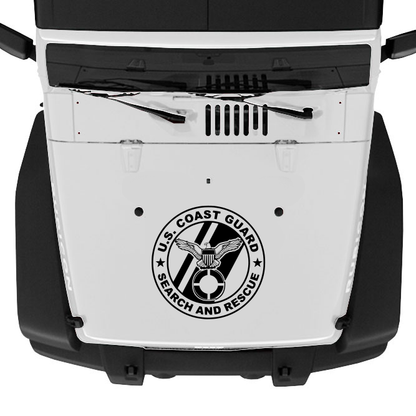 US Coast Guard Search and Rescue Hood Graphic