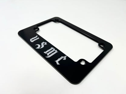 USMC Billet Aluminum Motorcycle License Plate Frame