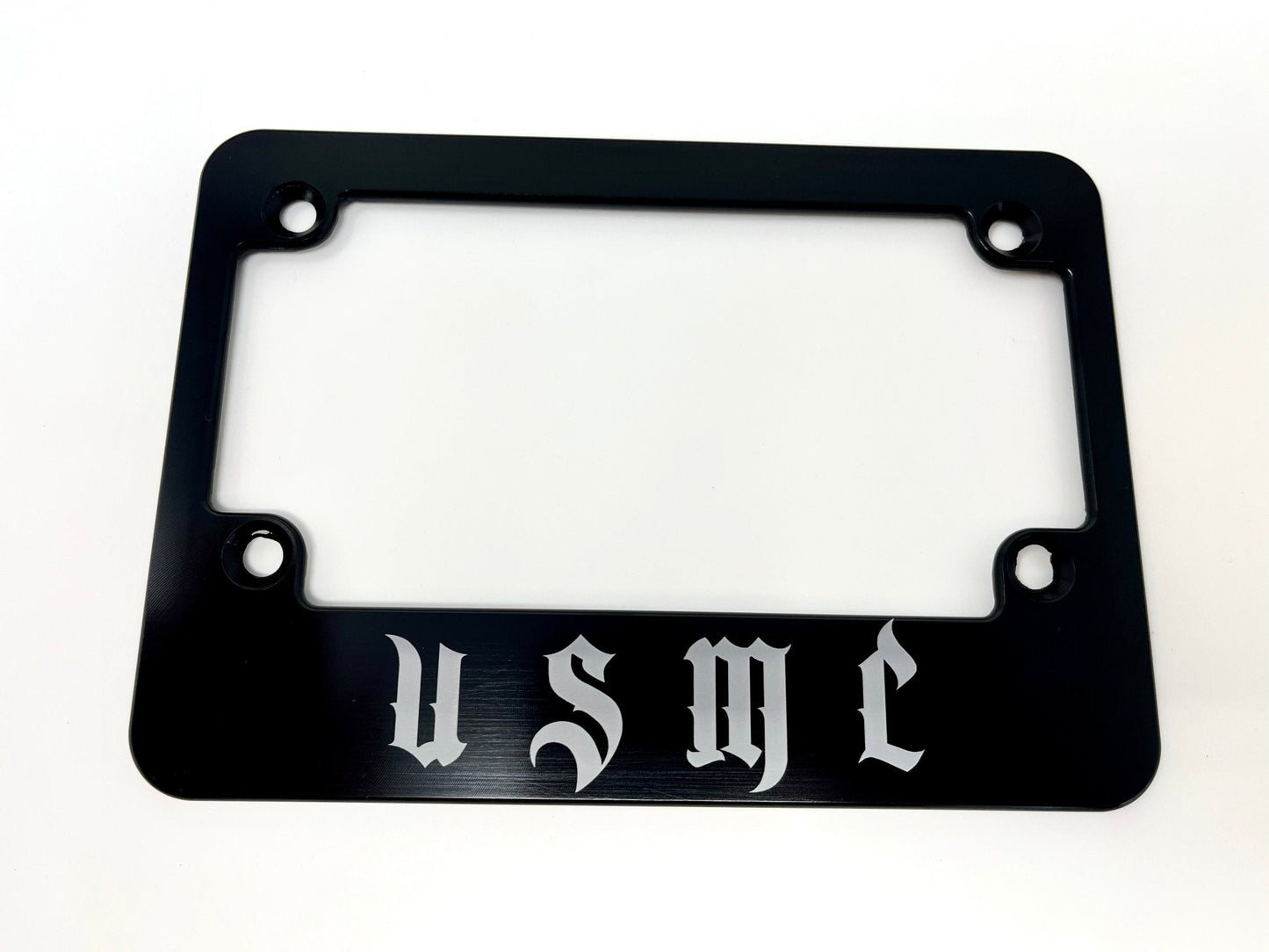 USMC Billet Aluminum Motorcycle License Plate Frame