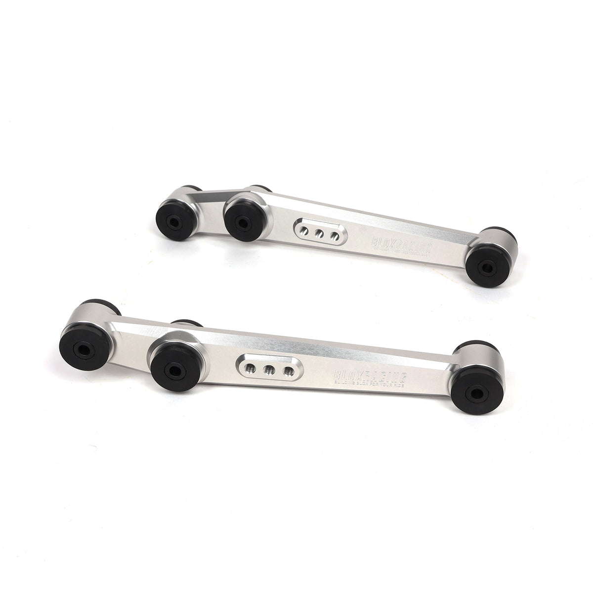 BLOX Racing V2 Billet Rear Lower Control Arms (Polyurethane) - 88-95 Civic EF/EG // 90-01 Integra DA/DC2