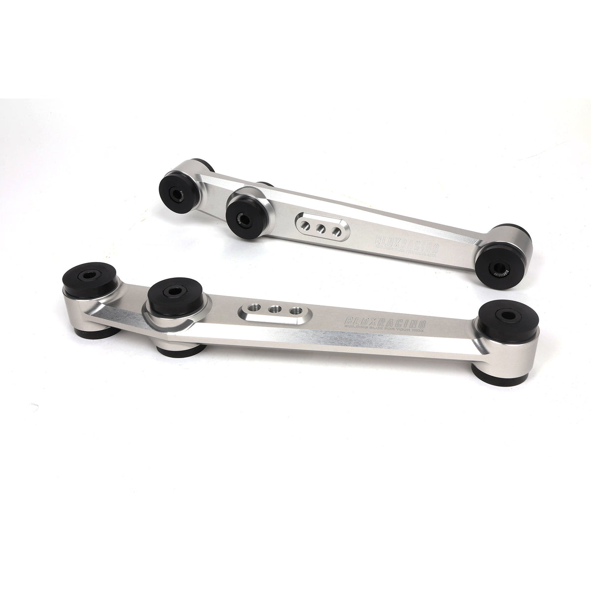 BLOX Racing V2 Billet Rear Lower Control Arms (Polyurethane) - 88-95 Civic EF/EG // 90-01 Integra DA/DC2