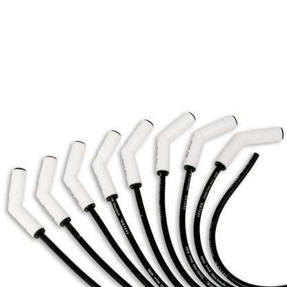 Taylor Cable 8mm Spiro Pro White Ceramic Boot Universal Wire Set 135 Black 75053
