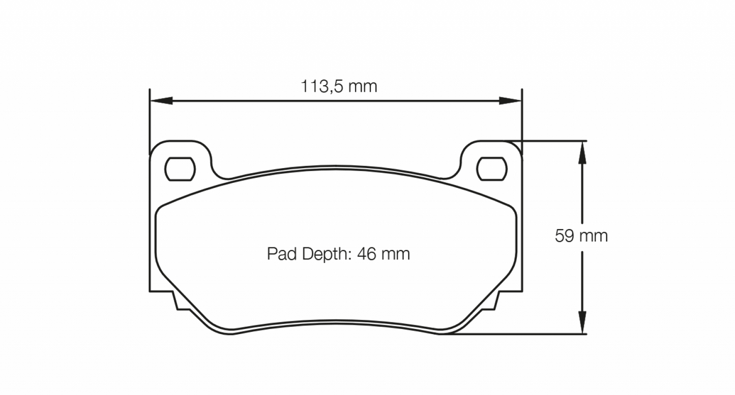 PAGID Racing Pagid Racing 8076 RSL29 Compound Brake Pads 8076-RSL29