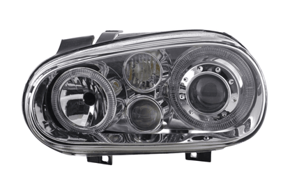 Volkswagen Golf 4 Type 1J Chrome Angel Eyes Headlights (1998-2003)