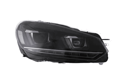 Volkswagen Golf 6 MK6 Black Demon Eyes Projector Headlight (2008 - 2014)