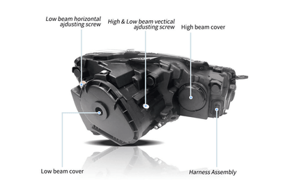 Volkswagen Golf 6 MK6 Black Demon Eyes Projector Headlight (2008 - 2014)