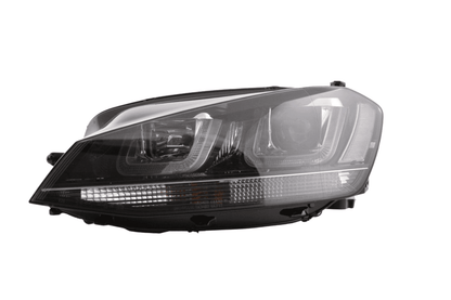 Volkswagen Golf Mk7 Black LED Headlights - R Style Black (12-17)