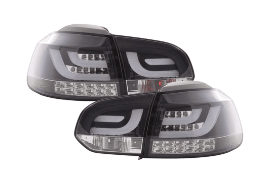 VW Golf Mk6 GTI LED Bar Black Tail Lights V1 LED Indicators (2008-2014)