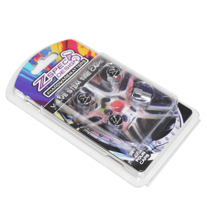 Chrome Valve Stem Tire Caps, Style: VW