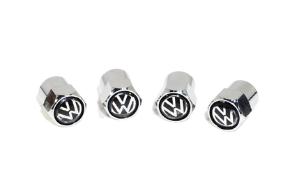 Chrome Valve Stem Tire Caps, Style: VW