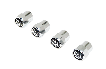 Chrome Valve Stem Tire Caps, Style: VW