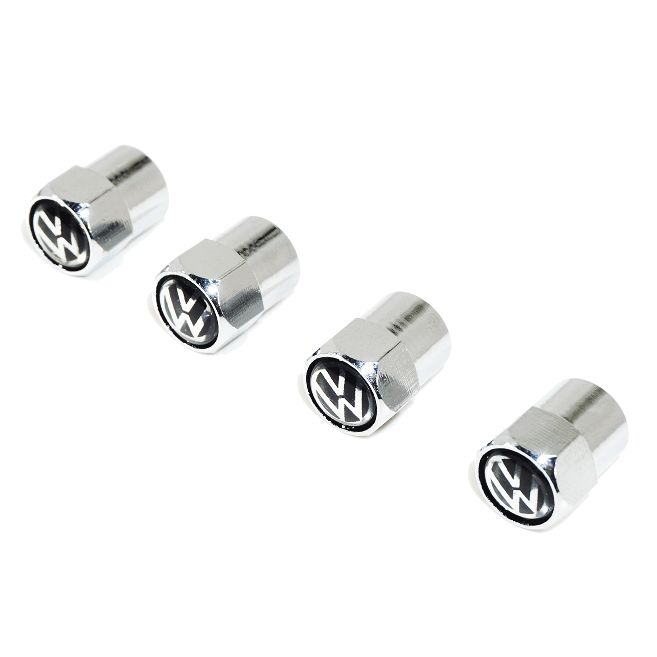 Chrome Valve Stem Tire Caps, Style: VW