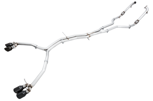 AWE Tuning Track Edition Exhaust for Audi B9 S5 Coupe - Non-Resonated - Diamond Black 102mm Tips 3010-43058