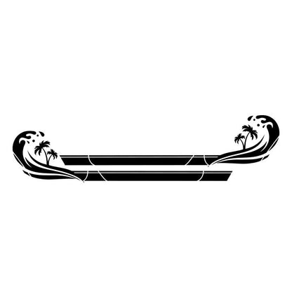 Ocean Wave and Palm Tree Side Graphics