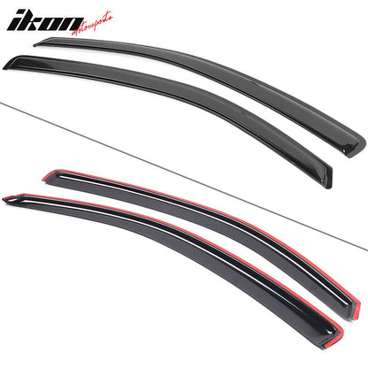 2005-2010 Chevy Cobalt Pontiac G5 Visor Windows Set Acrylic