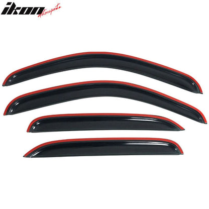 2007-2014 Chevy Tahoe GMC Yukon Visor Windows 4Pc Set Acrylic