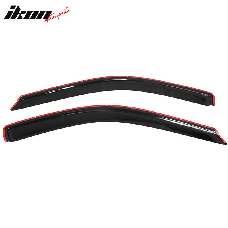 2009-2024 Dodge Ram Slim Style Smoke Tinted Window Visors Acrylic 2PC