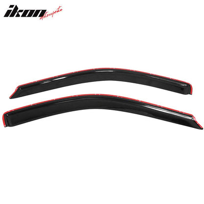 2009-2024 Dodge Ram Slim Style Smoke Tinted Window Visors Acrylic 2PC