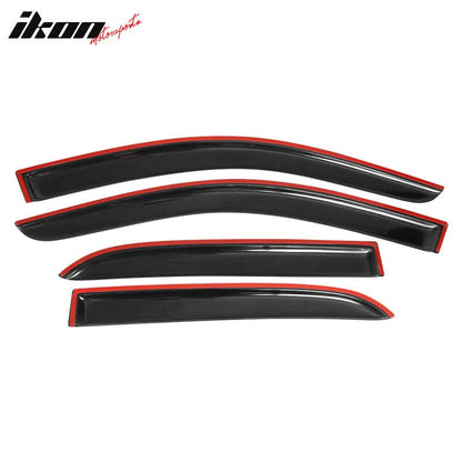 2003-2007 Honda Accord 4Door Acrylic 4PC Tape On Window Visors Guard