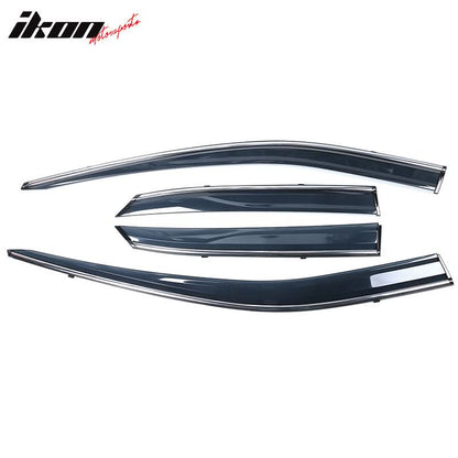 2016-2022 Lexus RX350 RX450H AL20 Tape On Window Visor W/ Chrome Trim