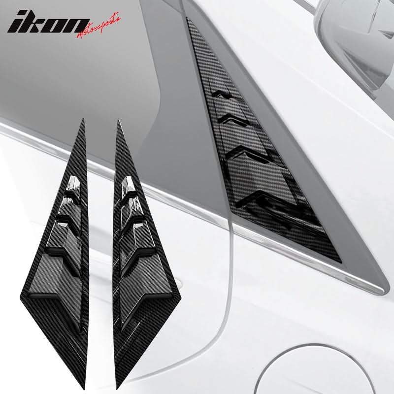 2021-2023 Hyundai Elantra 4DR 2PC Rear Side Vent Window Louver ABS