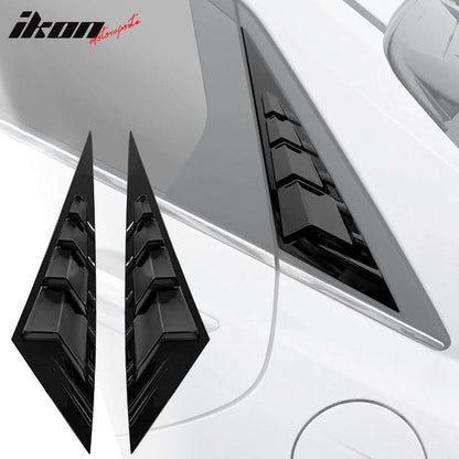 2021-2023 Hyundai Elantra 4DR 2PC Rear Side Vent Window Louver ABS