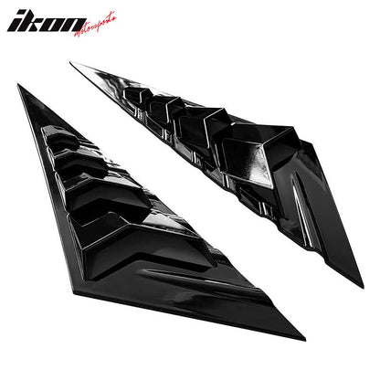 2021-2023 Hyundai Elantra 4DR 2PC Rear Side Vent Window Louver ABS