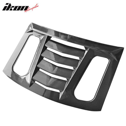 2016-2024 Chevy Camaro Carbon Fiber Print Rear Window Louver ABS
