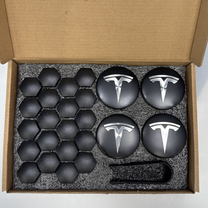 Tesla Wheel Center Cap Kit