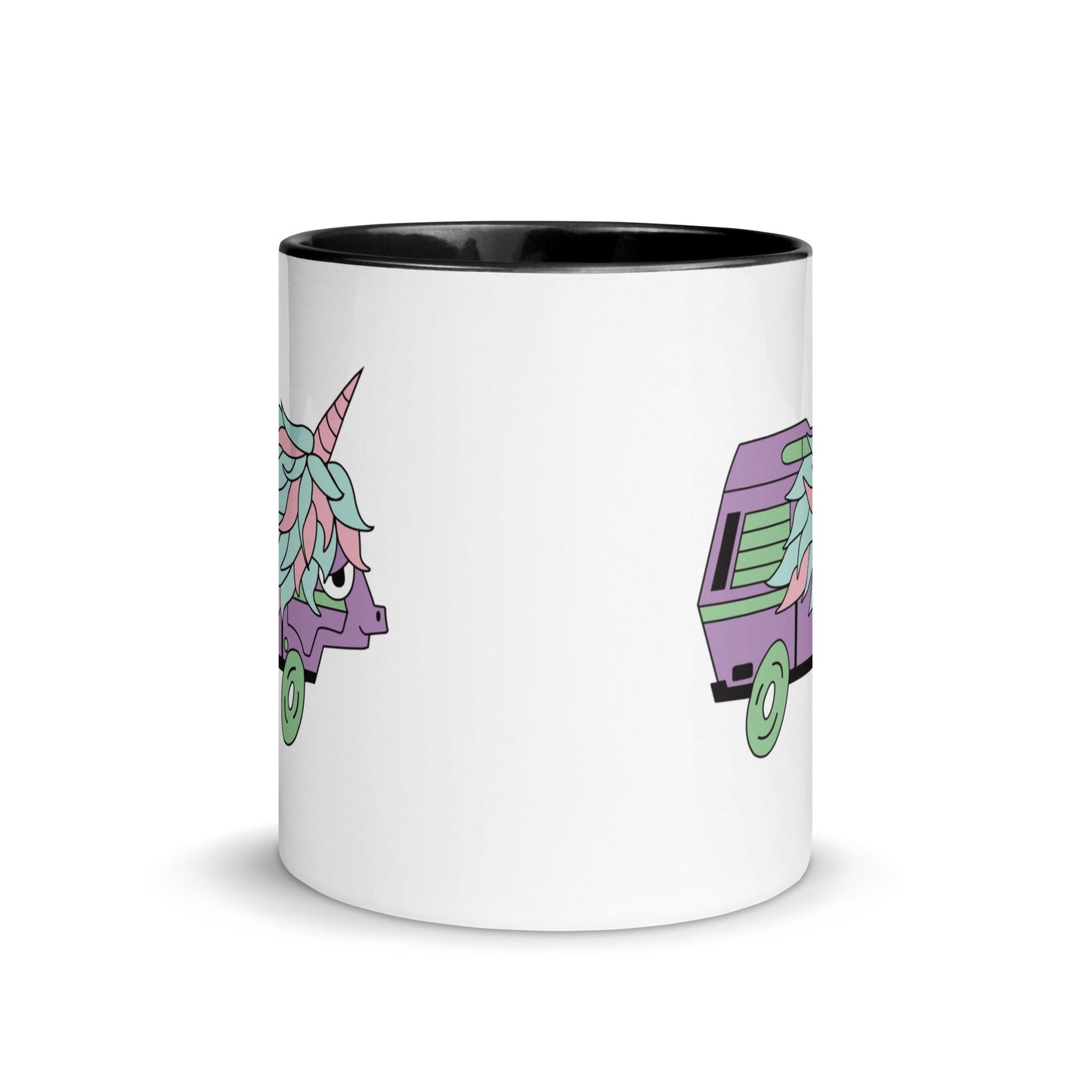 High-Top Hazel Unicorn Mug with Color Inside