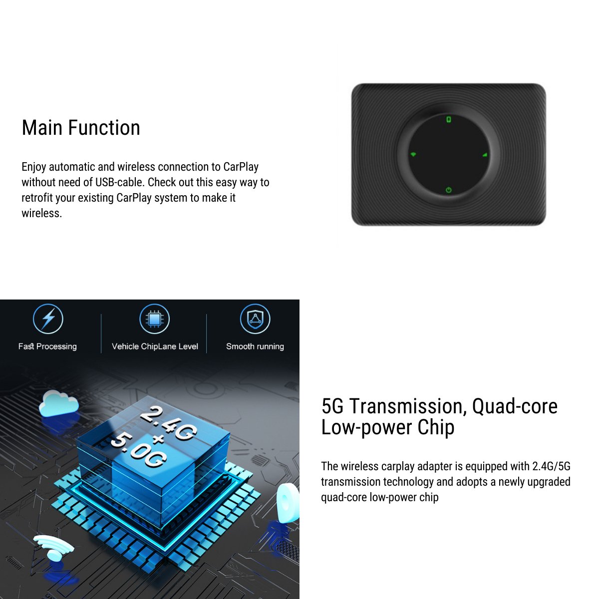 Wireless Apple CarPlay Adapter for Tesla | TESERY