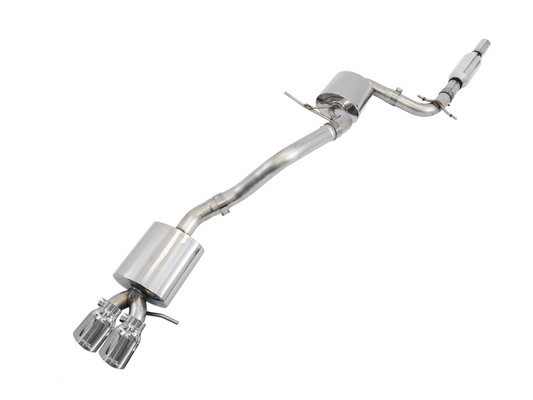 AWE Tuning Touring Edition Exhausts for MK5 Jetta, MK6 Sportwagen 2.5L - Polished Silver Tips 3015-22056