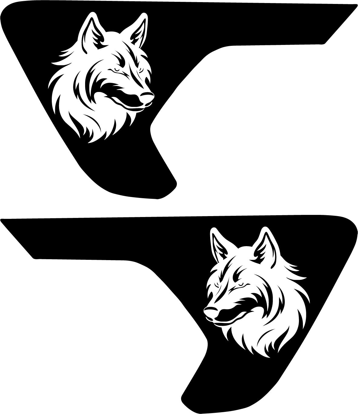 Wolf vent decals