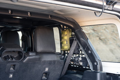 DV8 Offroad 2018-2023 Jeep Wrangler JL | Rear Window Molle Storage Panels MPJL-01