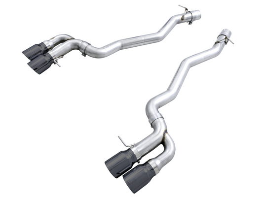 AWE Tuning Track Edition Axle-Back Exhaust for BMW F90 M5 - Diamond Black Tips 3020-43077