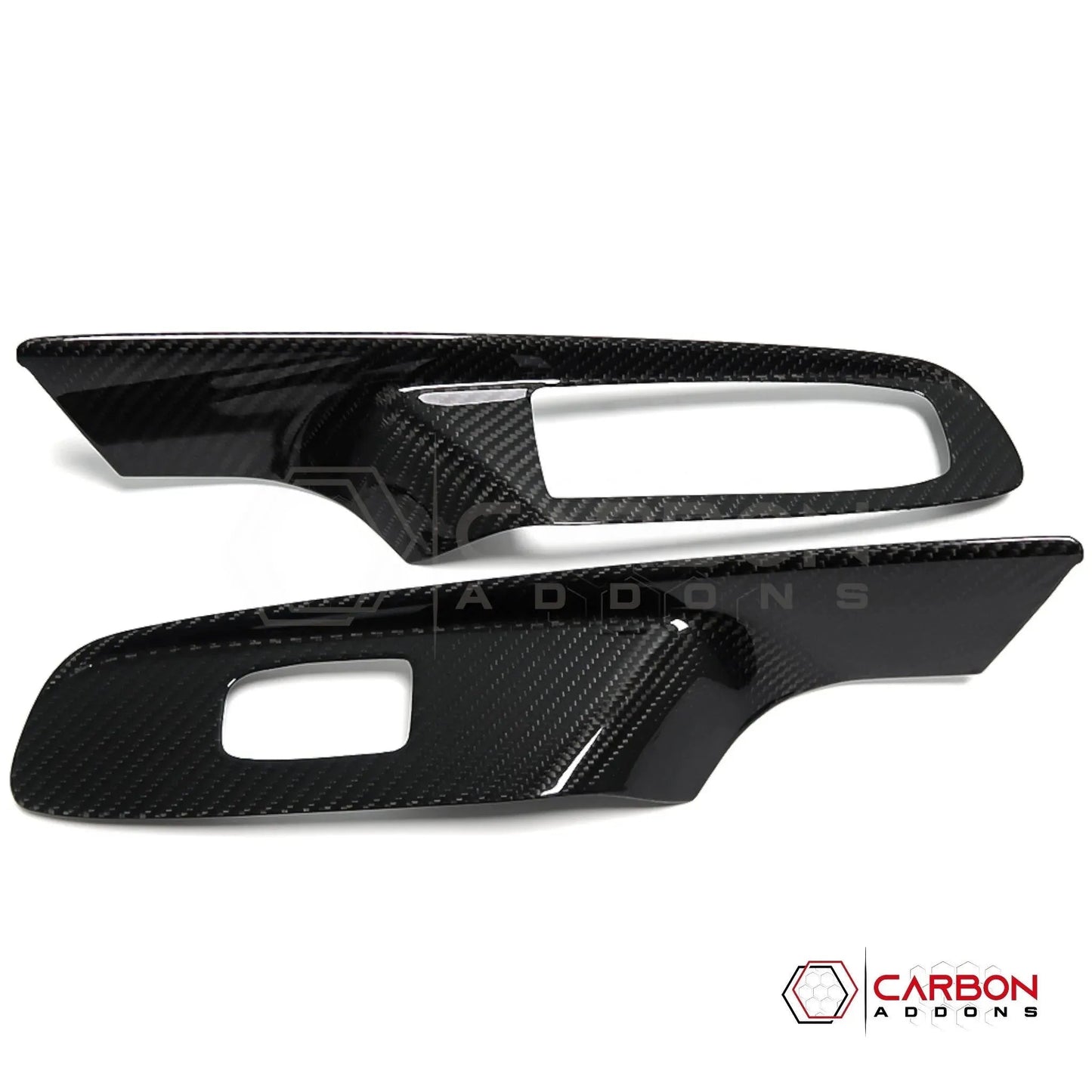 C8 Corvette Real Carbon Fiber Window Switch Trim Covers | Interior Overlay (2020–2026)