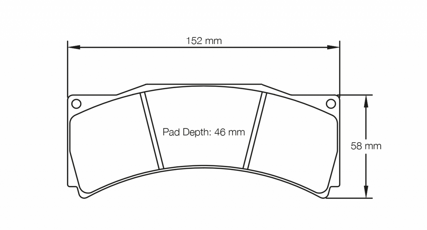 PAGID Racing Pagid Racing 1813 RSL19 Compound Brake Pads 1813-RSL19-5